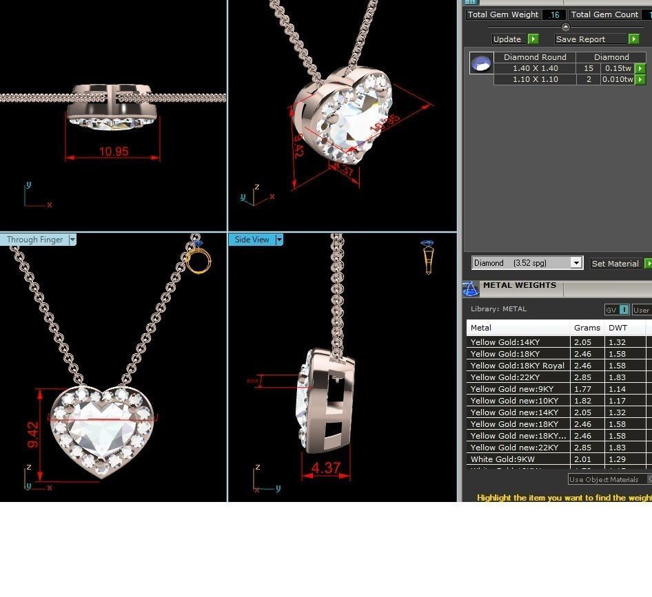 Women Pendant Model 3D print model_18