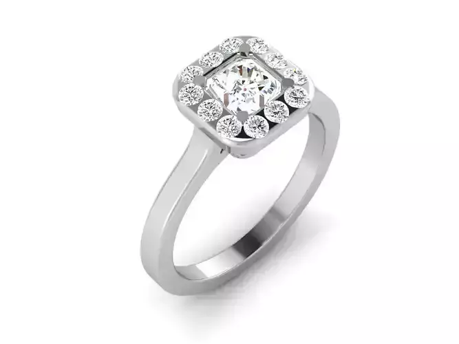 Solitaire ring model