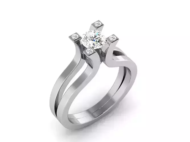Solitaire ring model