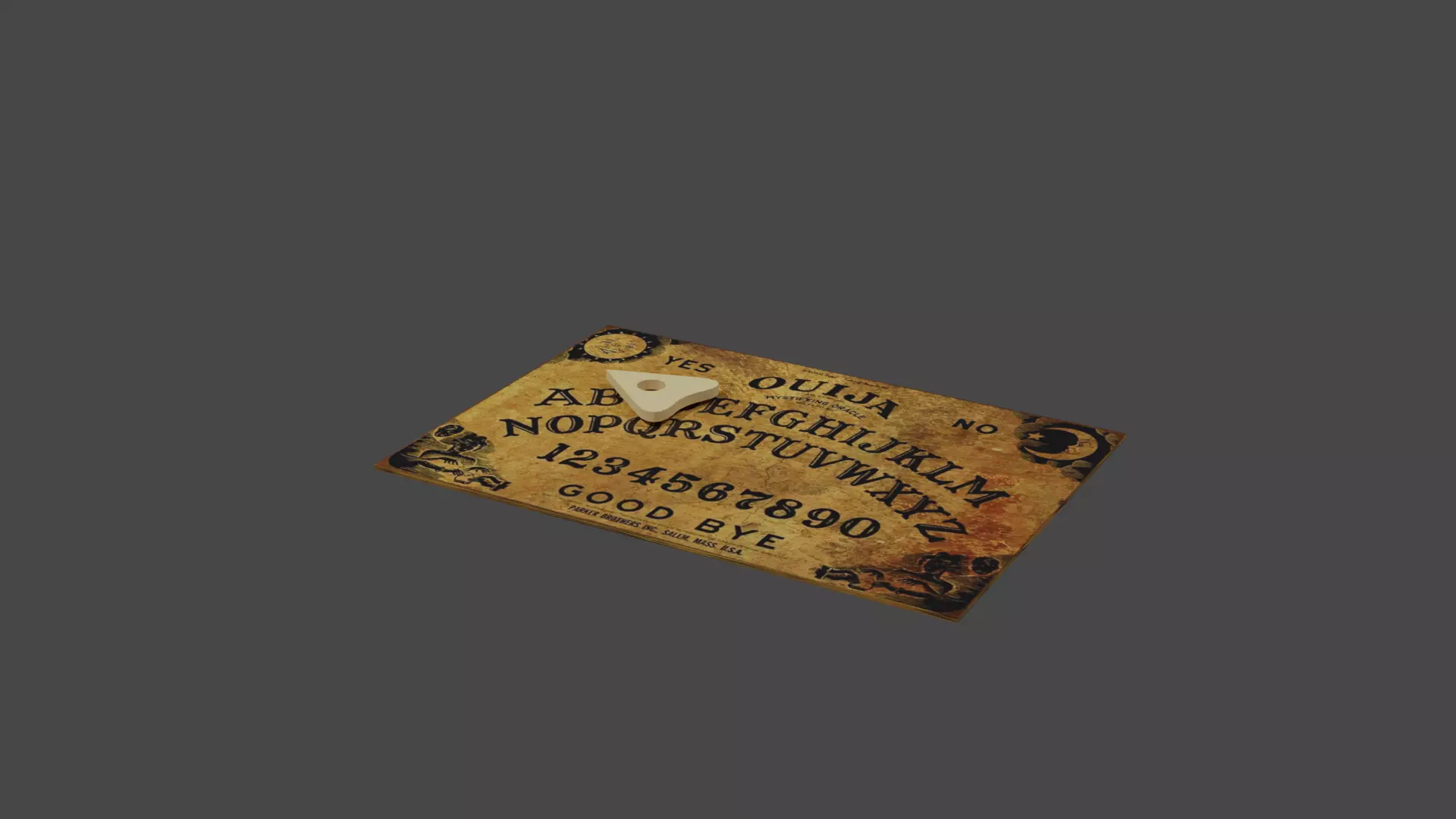 ouija board Low-poly 3D model_0