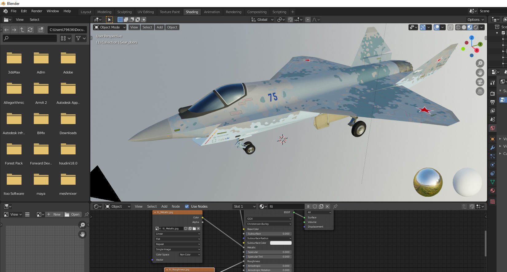 Sukhoi checkmate T-75 LTS Low-poly 3D model_14