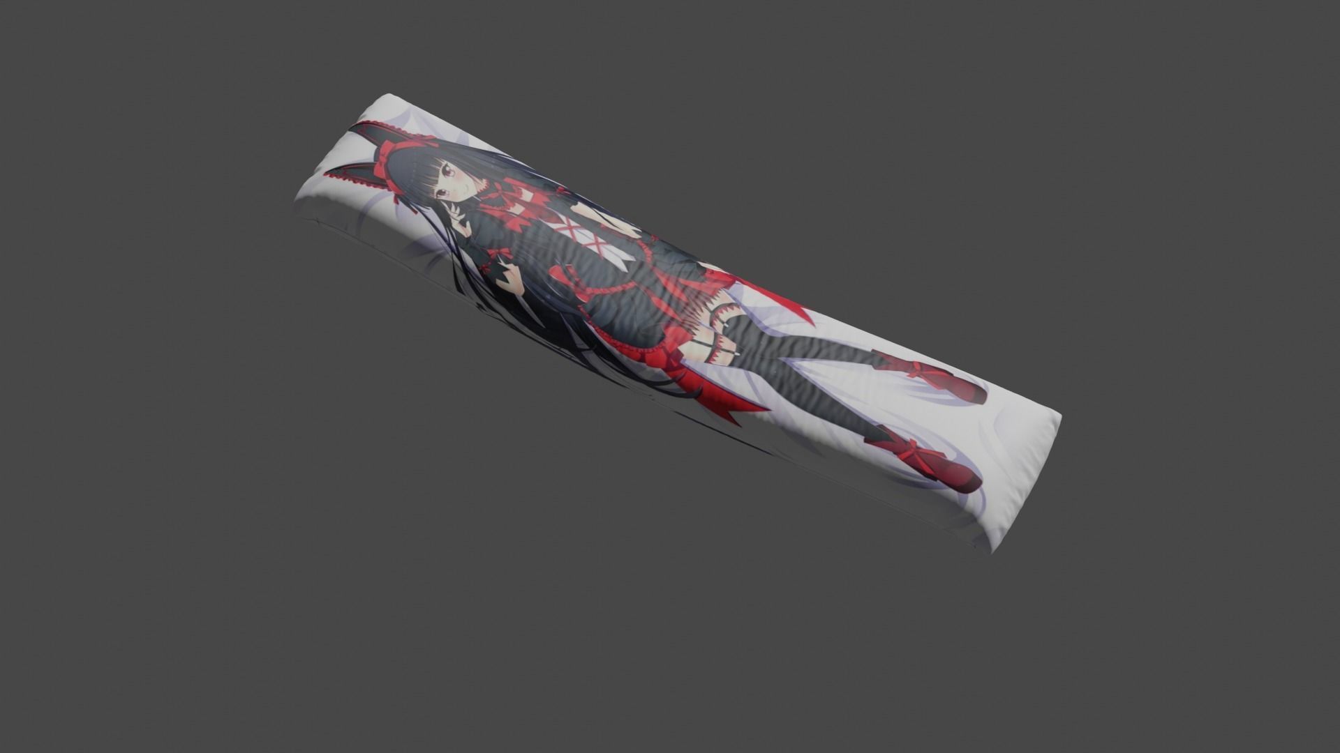 WAIFU PILLOW Low-poly 3D model_1