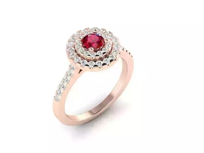 Solitaire ring model