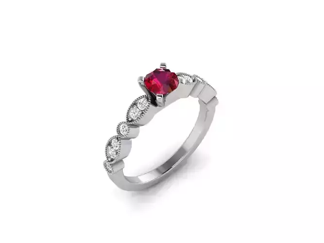 Solitaire ring model