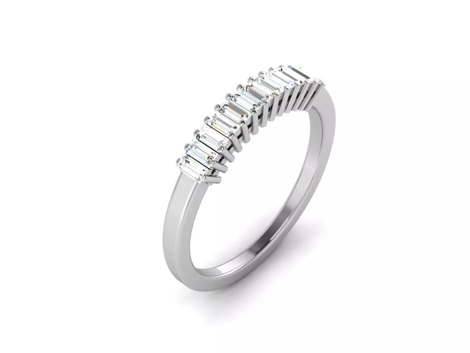 Solitaire ring model 3D print model_0