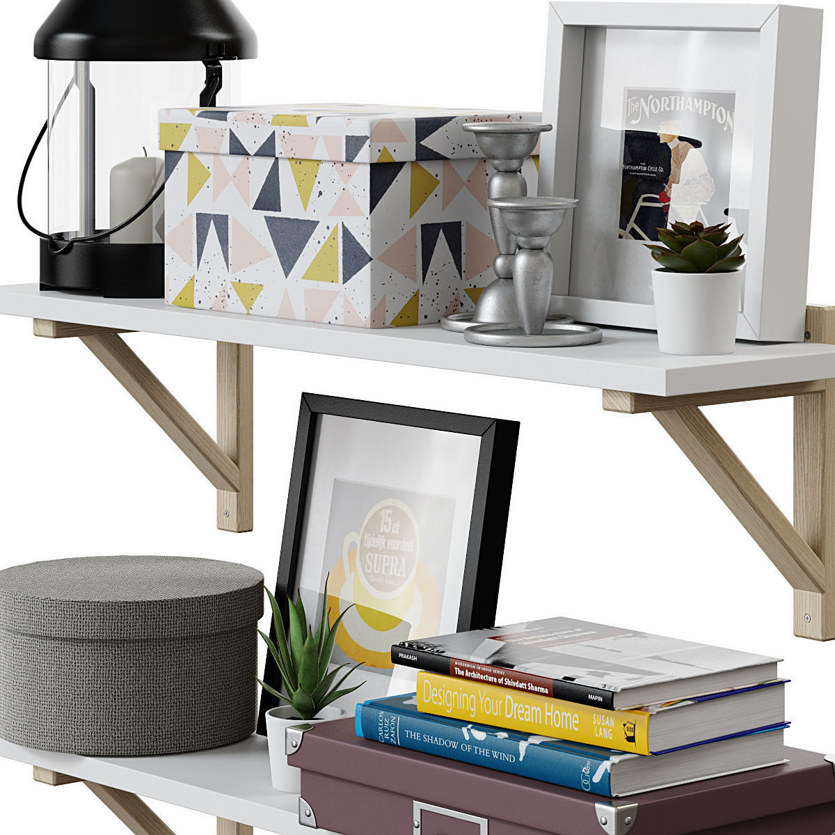 Ikea Decorative Set 3D model_1