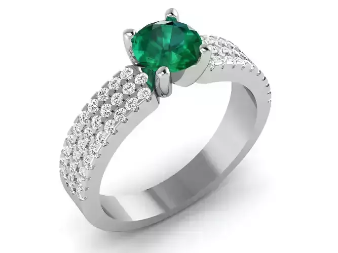 Solitaire ring model