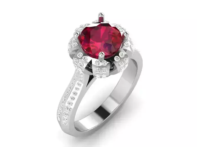 Solitaire ring model