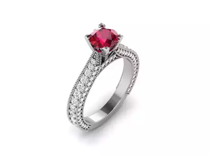 Solitaire ring model