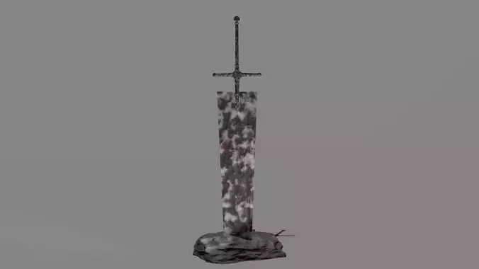 Asta Demon Slayer Sword Low-poly 3D model