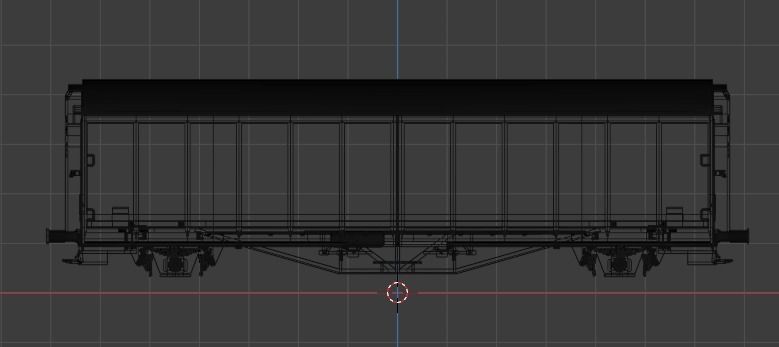H0 1-87 scale Hbillns 302 freight car 3D print model_2