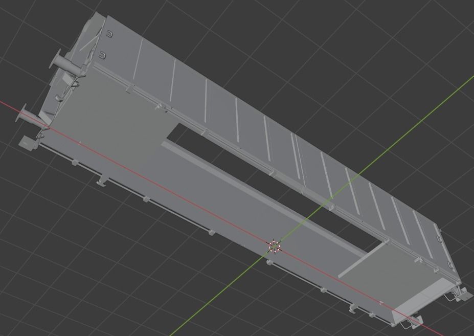 H0 1-87 scale Hbillns 302 freight car 3D print model_12