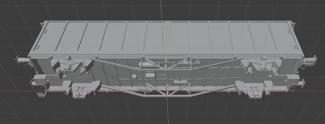 H0 1-87 scale Hbillns 302 freight car 3D print model_17