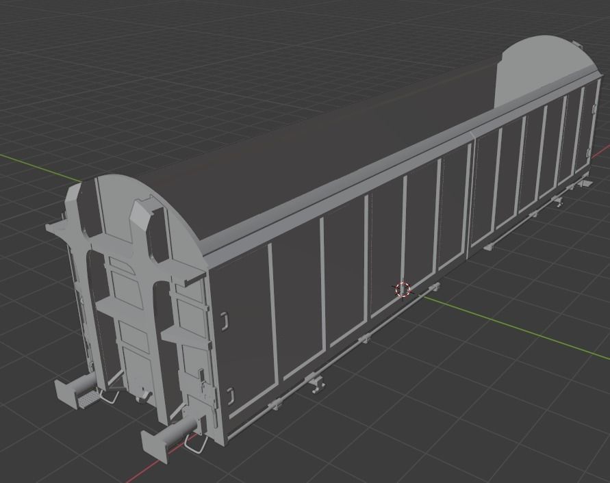 H0 1-87 scale Hbillns 302 freight car 3D print model_18