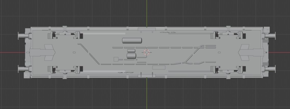 H0 1-87 scale Hbillns 302 freight car 3D print model_7