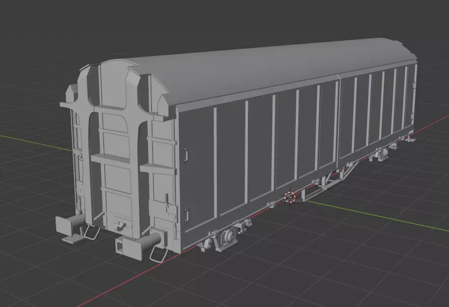 H0 1-87 scale Hbillns 302 freight car 3D print model_0