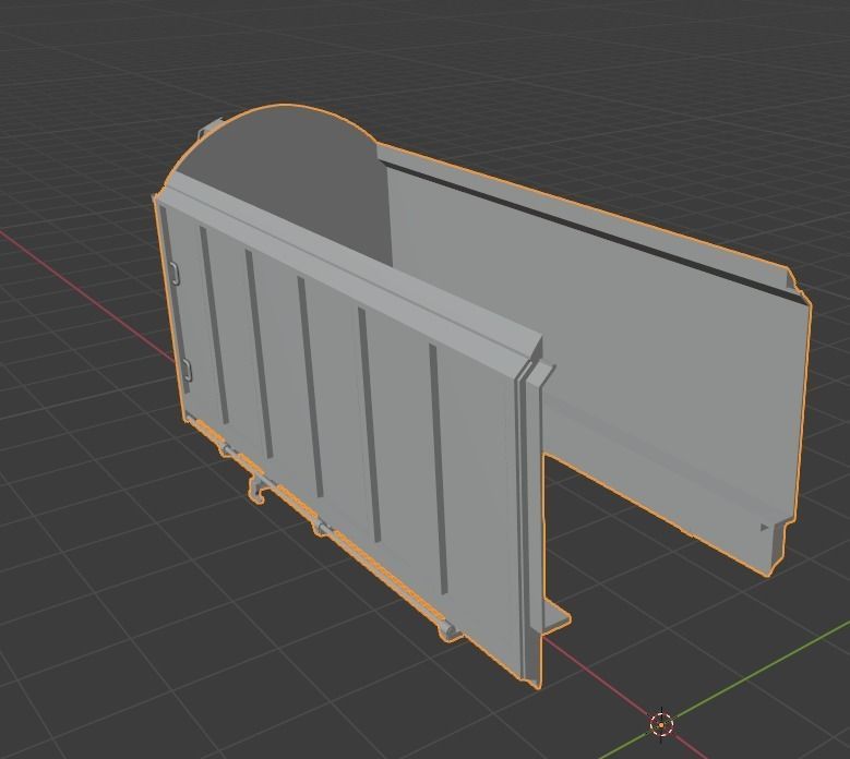H0 1-87 scale Hbillns 302 freight car 3D print model_13