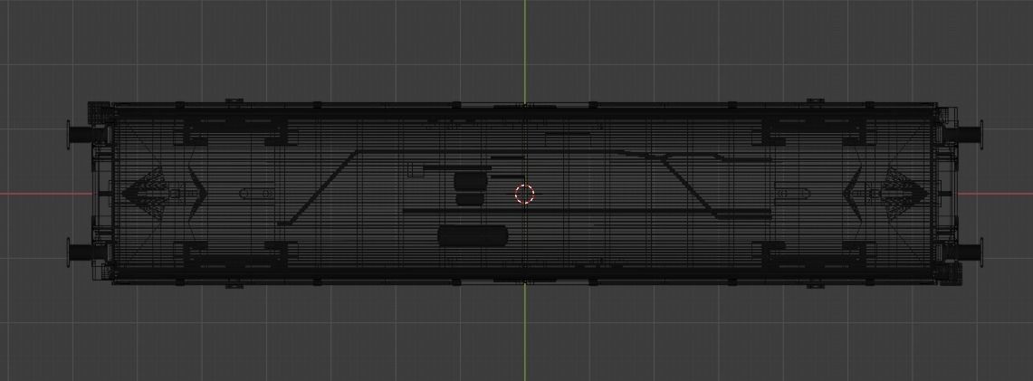 H0 1-87 scale Hbillns 302 freight car 3D print model_6