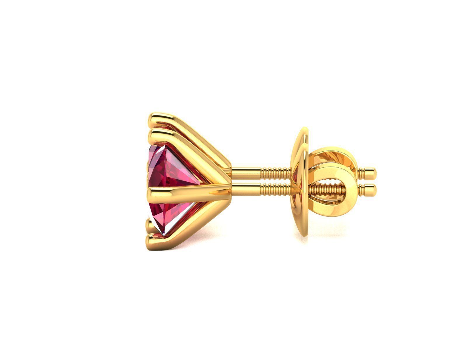 Women earrings 3D print model_8