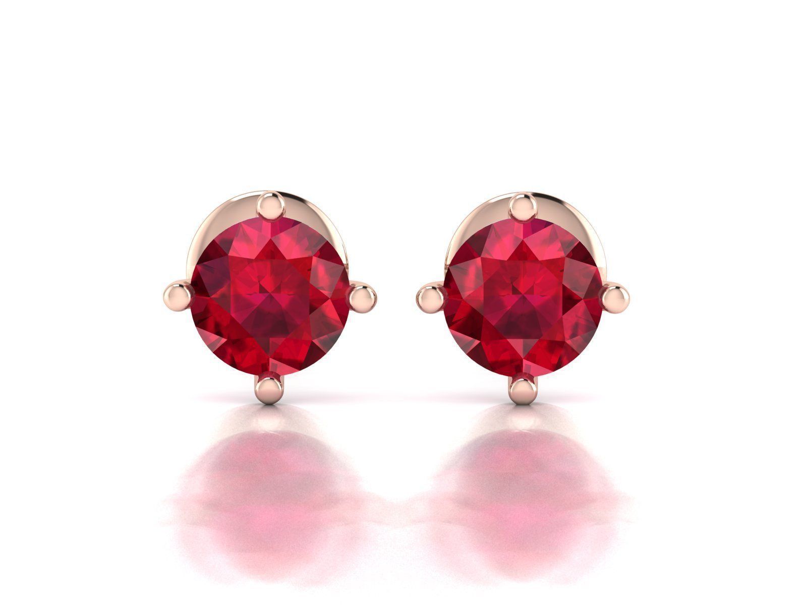 Women earrings 3D print model_4