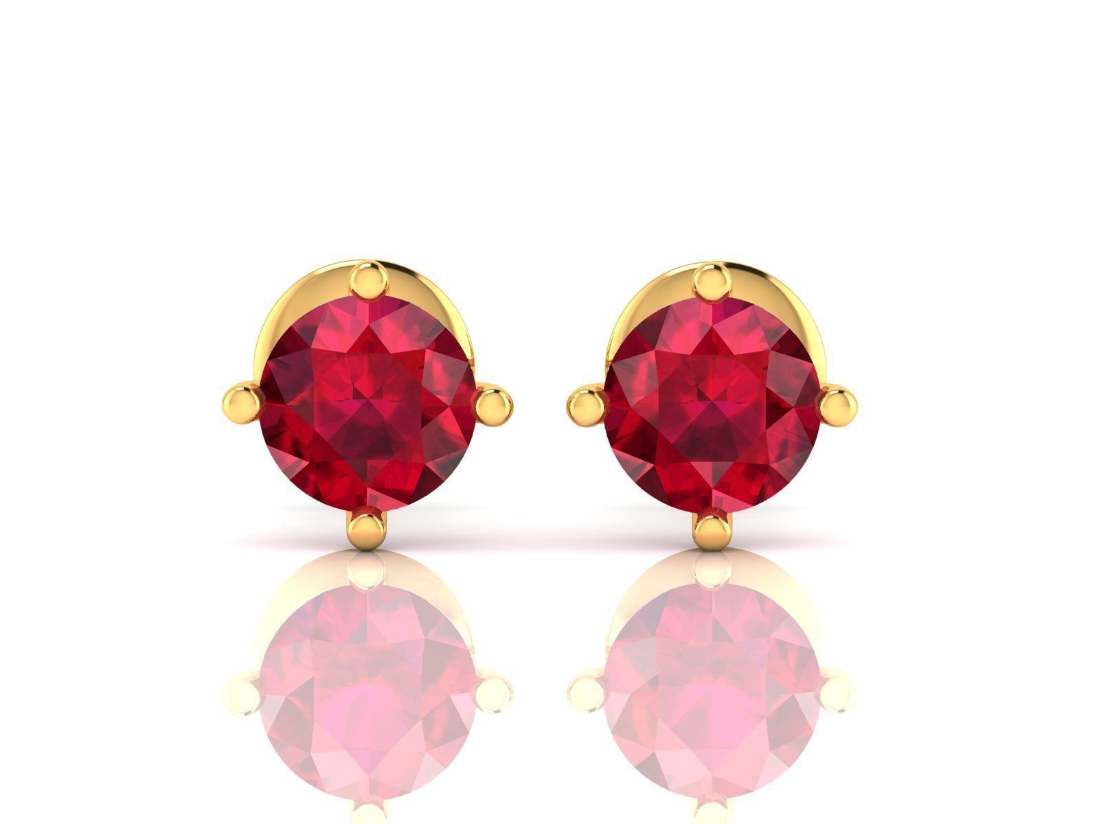 Women earrings 3D print model_5