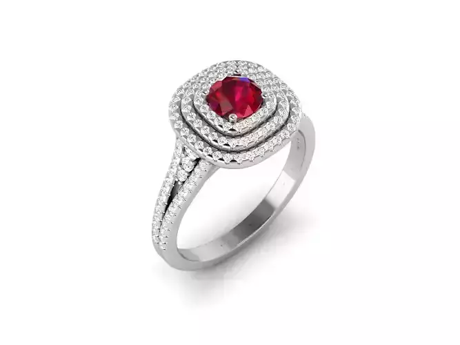 Solitaire ring model