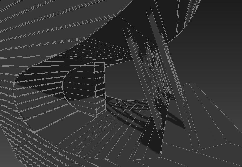 High-rise building skyscraper  letter S 3D model 3D model_11