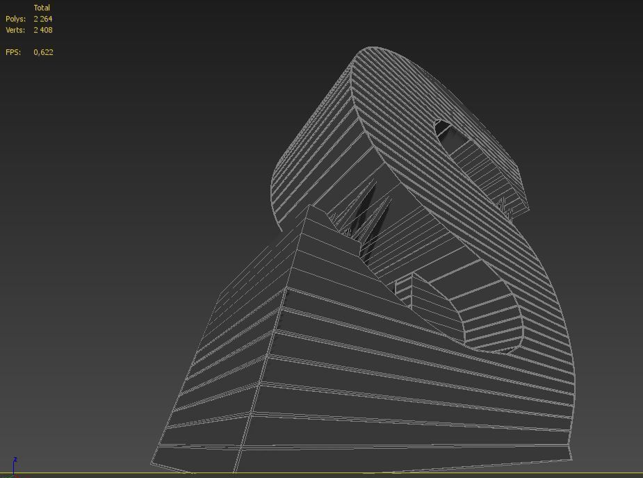 High-rise building skyscraper  letter S 3D model 3D model_8