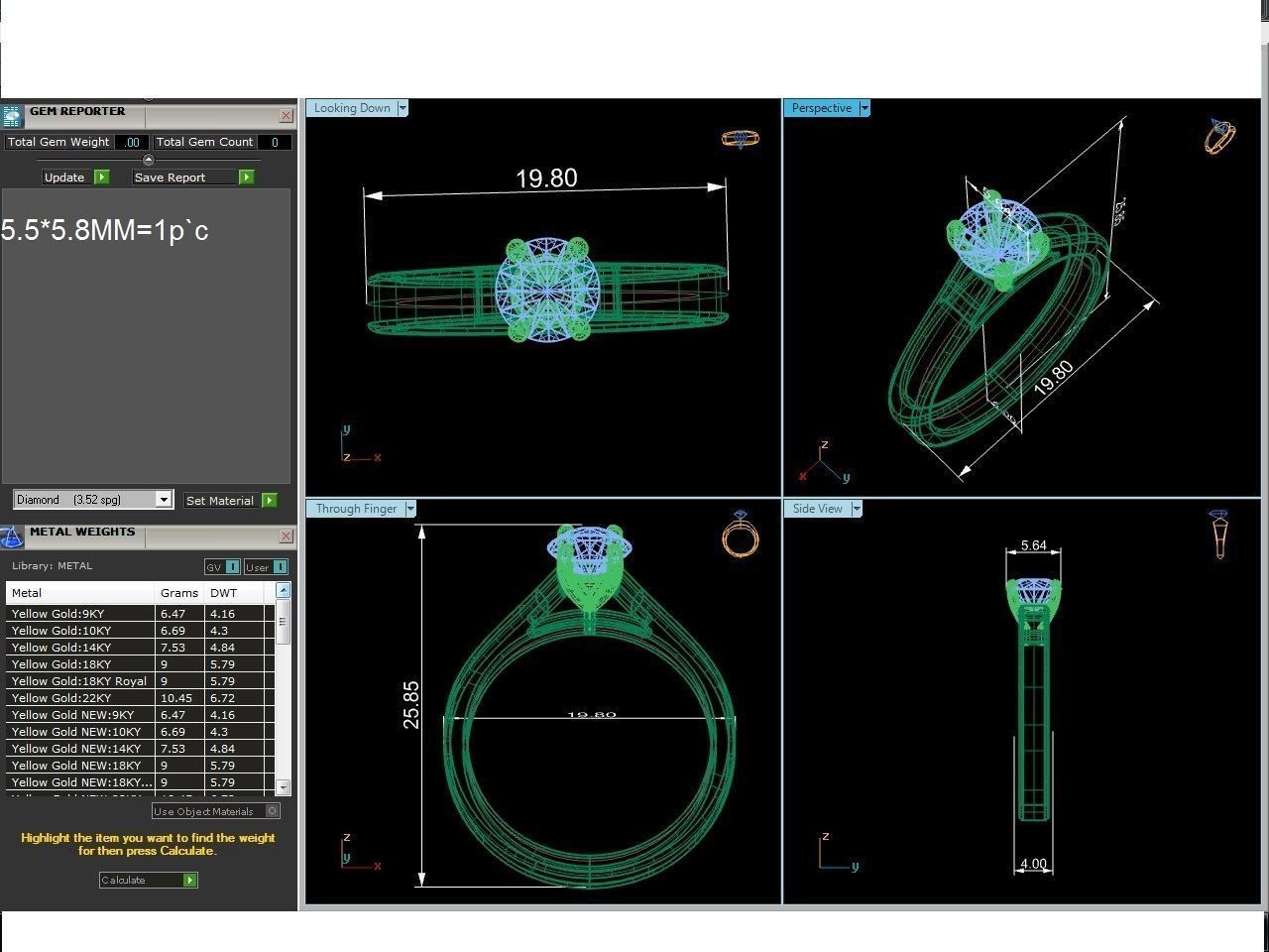 Solitaire ring model 3D print model_9