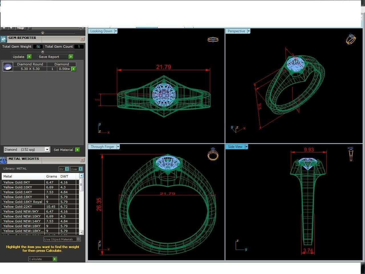 Solitaire ring model 3D print model_5