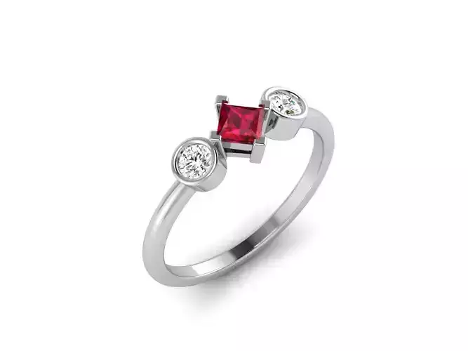 Solitaire ring model
