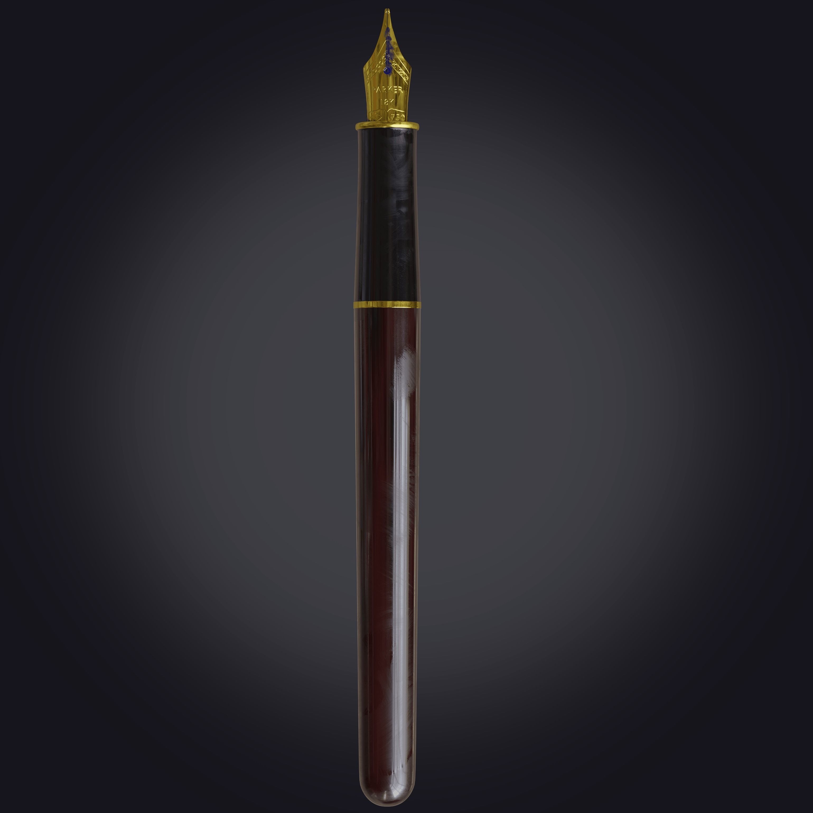 Fountain pen 3D model_1