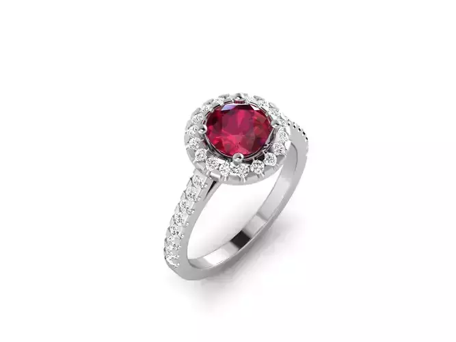 Solitaire ring model