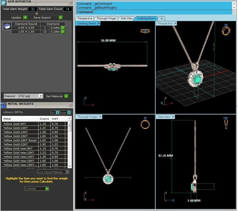 Women Pendant Model 3D print model_9