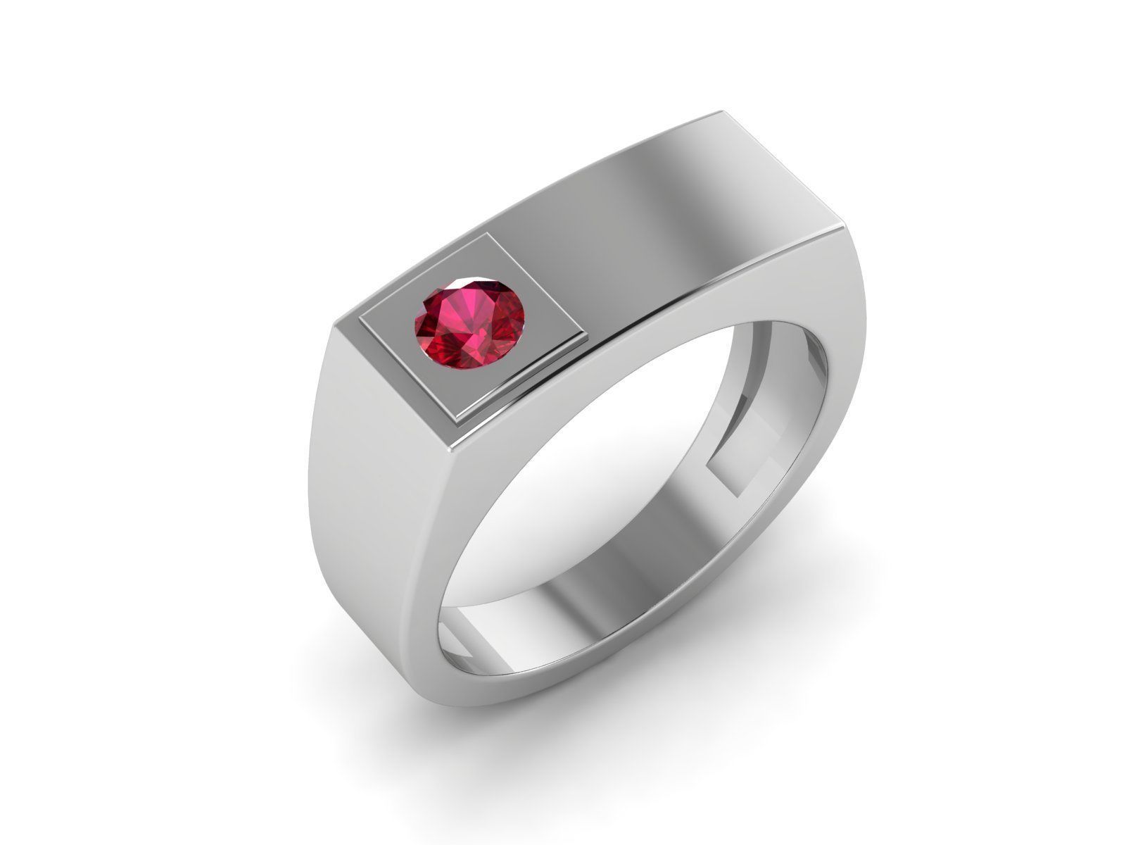 Unisex Ring 3D print model_5