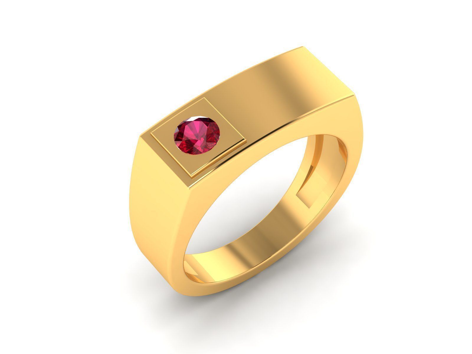 Unisex Ring 3D print model_9