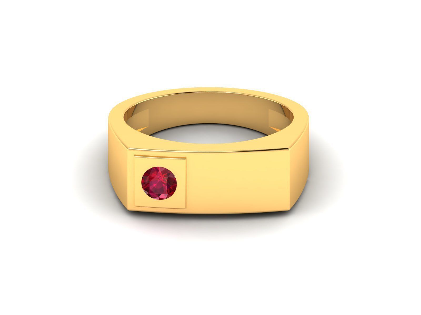 Unisex Ring 3D print model_7