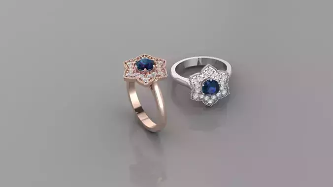 Flower Style Ring