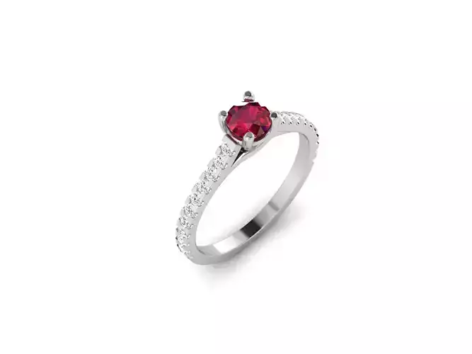 Solitaire ring model