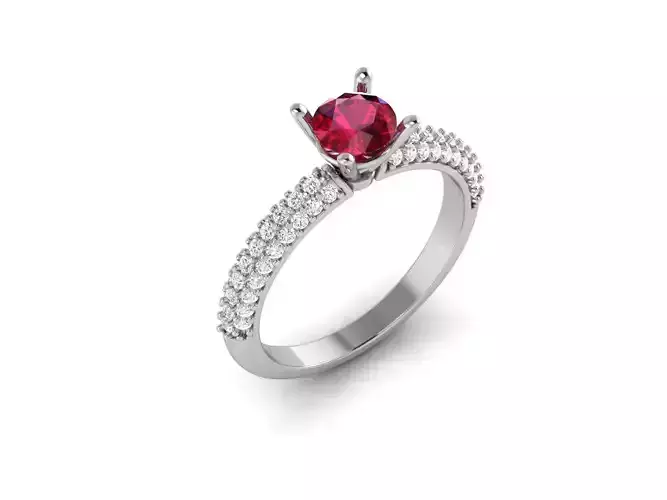 Solitaire ring model
