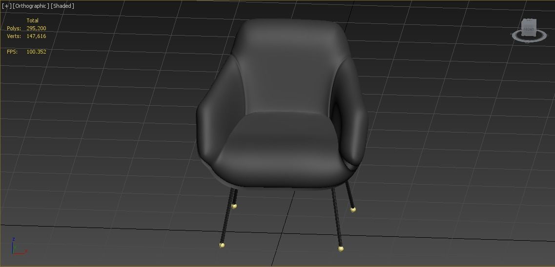 Arm Chair 3d Model  3D model_3