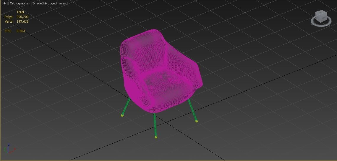 Arm Chair 3d Model  3D model_2
