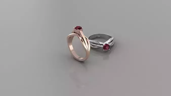 Single Stone Ring 02