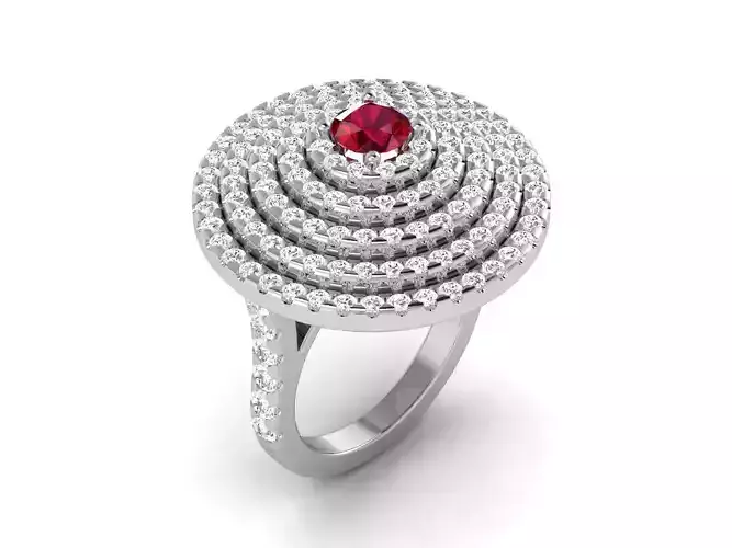 Solitaire ring model
