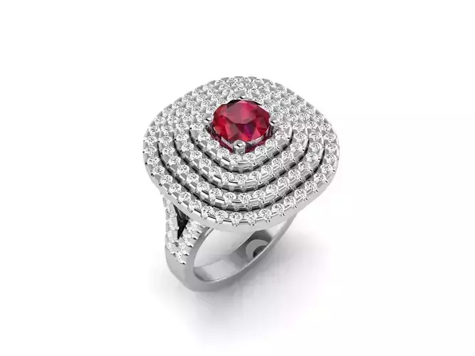 Solitaire ring model