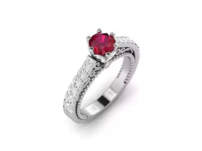 Solitaire ring model