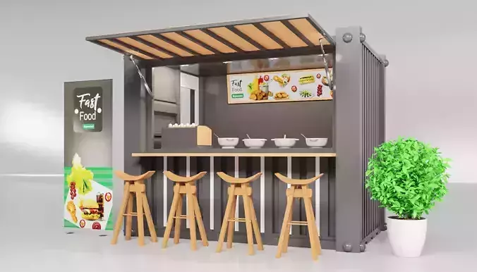 Container  3Dshop 3D model