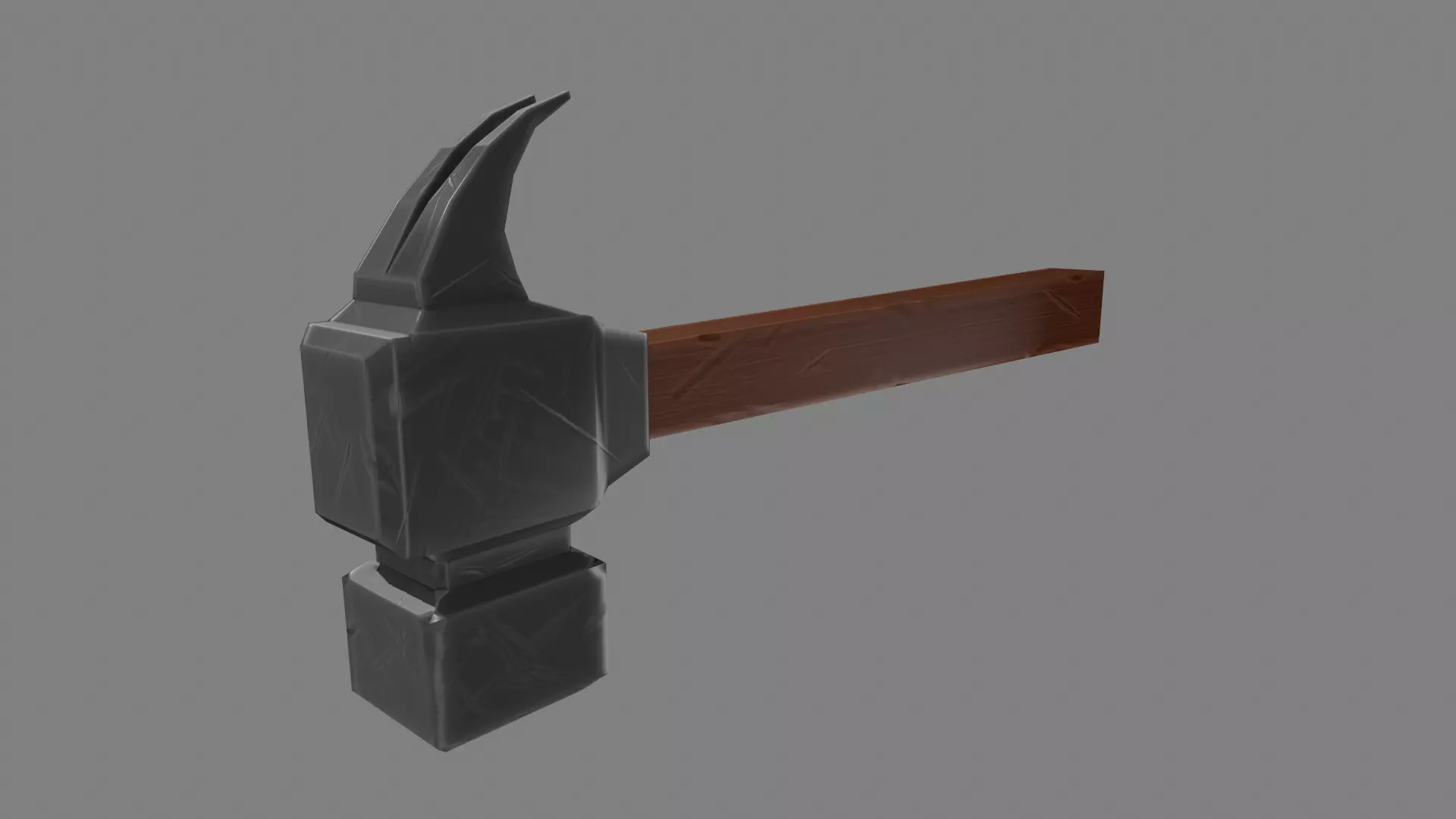 Stylized Hammer Free low-poly 3D model
