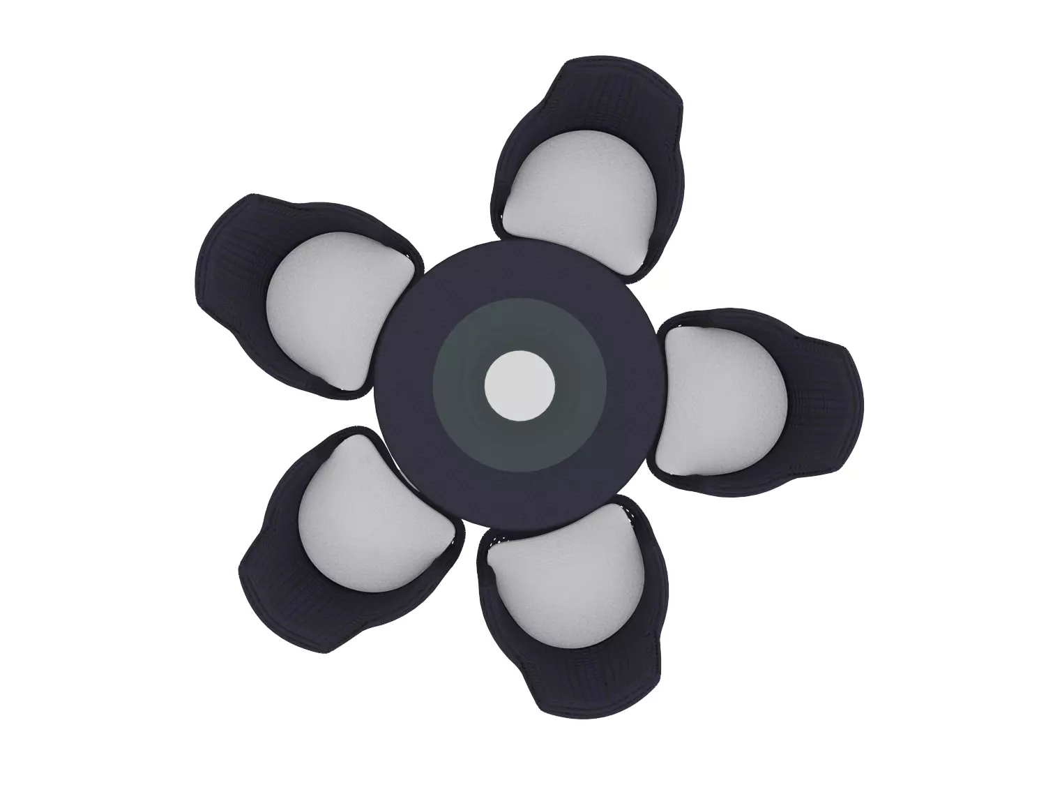 Outdoor round table and chair 3D model_0