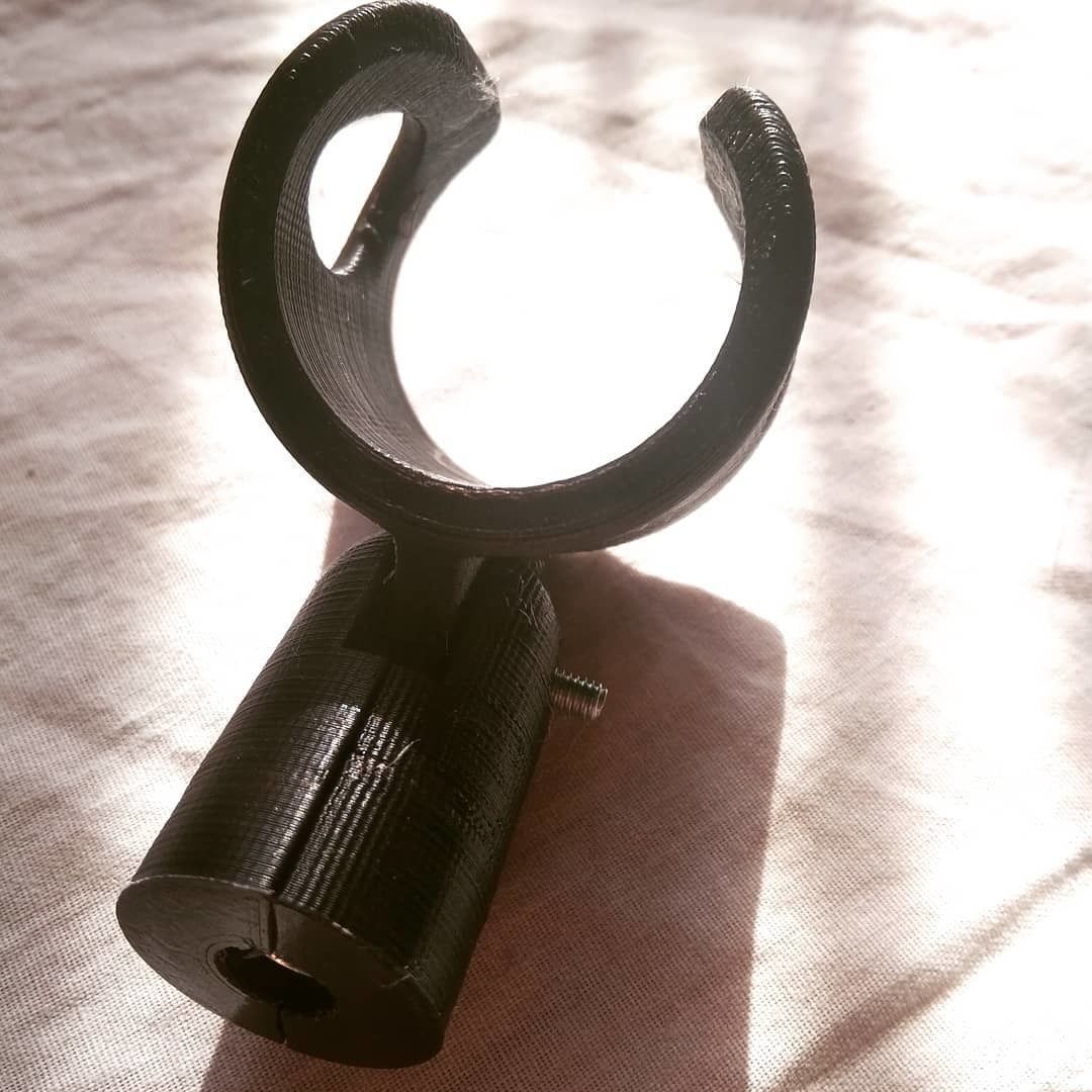 Microphone holder 3D print model_7